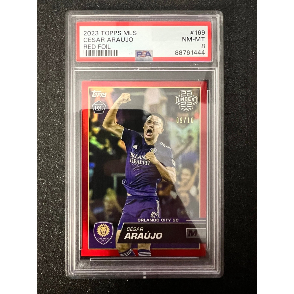 2023 Topps MLS Cesar Araujo Red Foil #169  Numbered 09/10